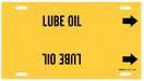 Pipe Marker Lube Oil 10 in H 24 in W