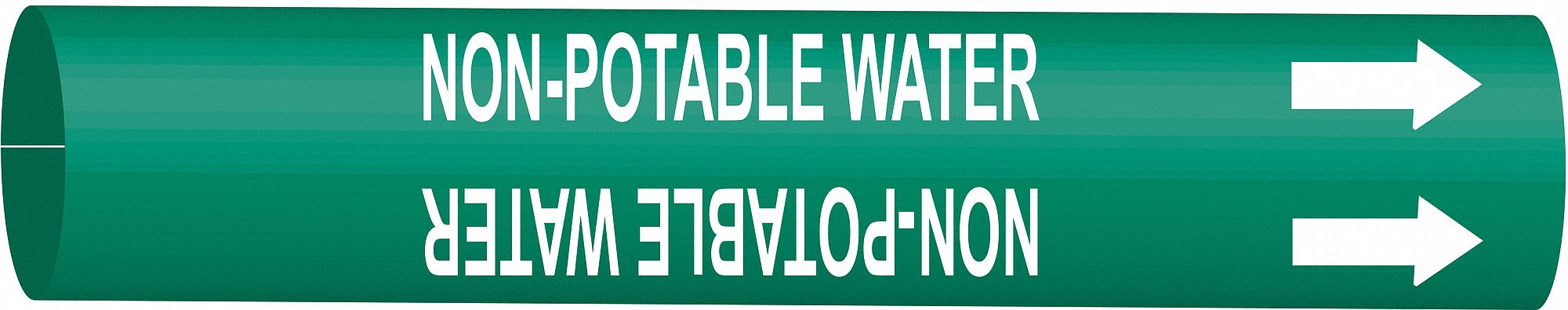 Pipe Mrkr Non-Potable Watr 10in H 32in W