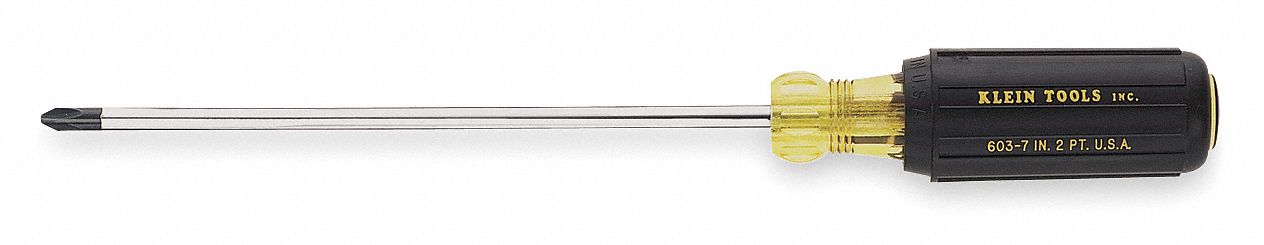 Screwdriver Phillips #2 Black Round