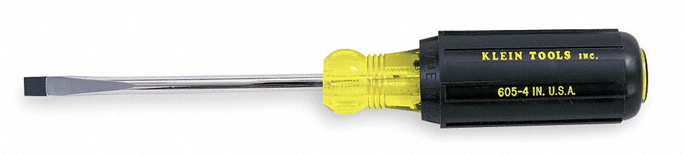SlottedScrewdriver Slt 1/4in Blc Round