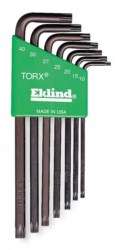 Torx Key Set L Shape 3 3/8 to 4 7/8 in