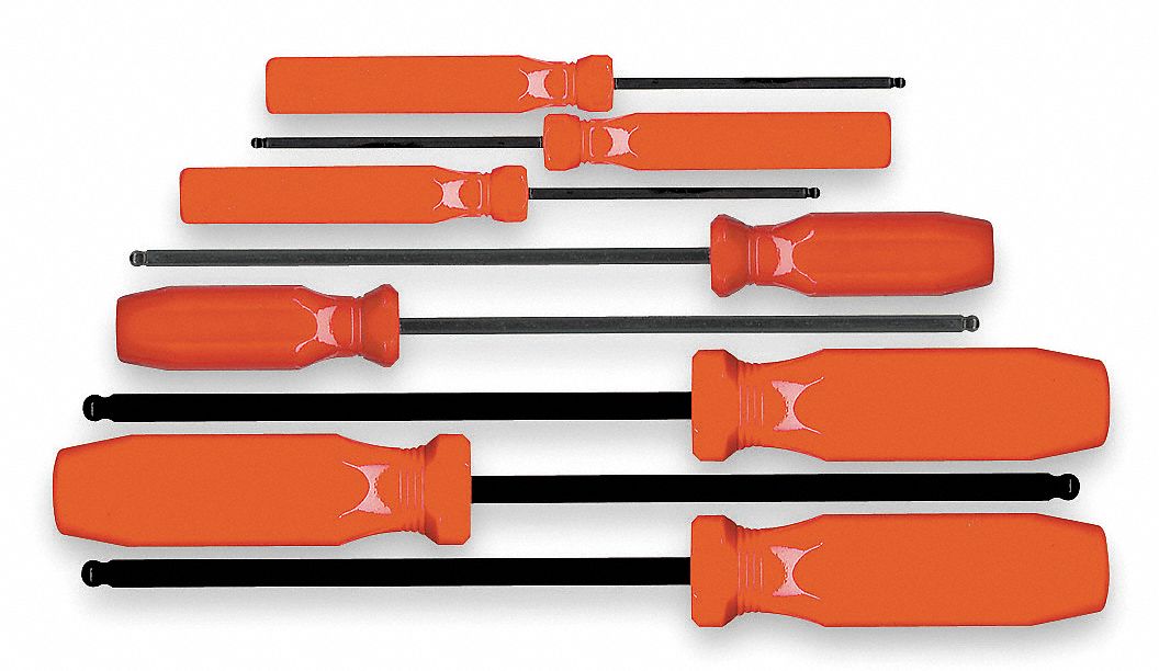 Ball Hex End Screwdriver Set NmPcs8