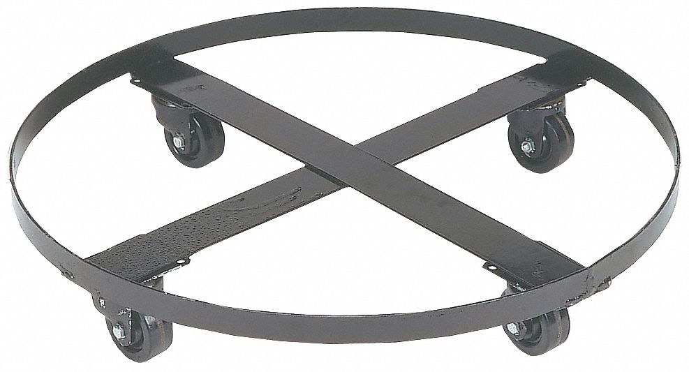 Drum Dolly 55 gal 27 in L Black