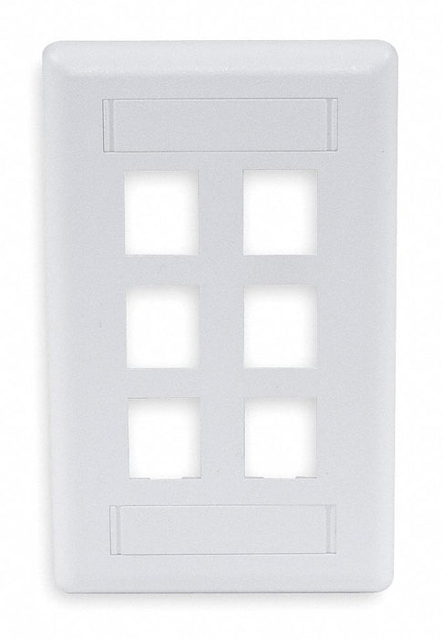 Wall Plate 6 Port