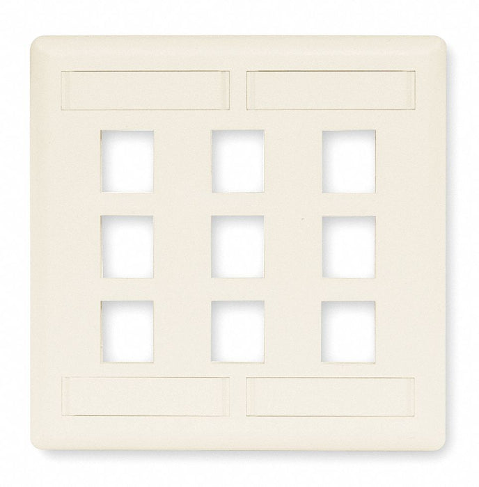 Wall Plate 9 Port