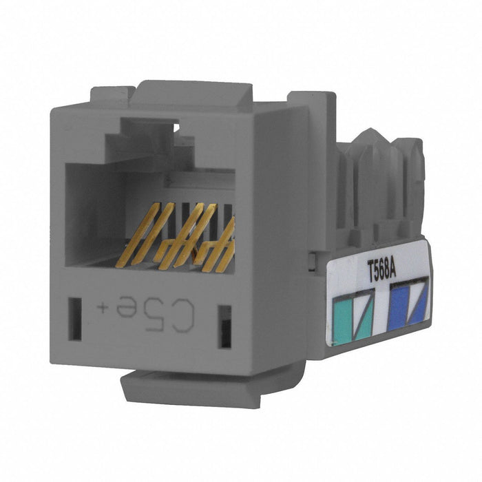 M1018 Modular Jack 0.875 in H Gray