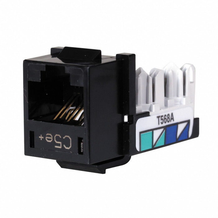 M3402 Modular Jack 0.875 in H Black