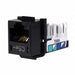 M3402 Modular Jack 0.875 in H Black