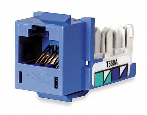 M1018 Modular Jack 0.875 in H Blue
