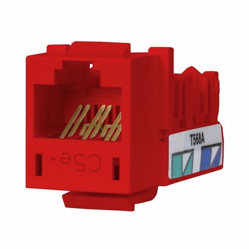 M1018 Modular Jack 0.875 in H Red