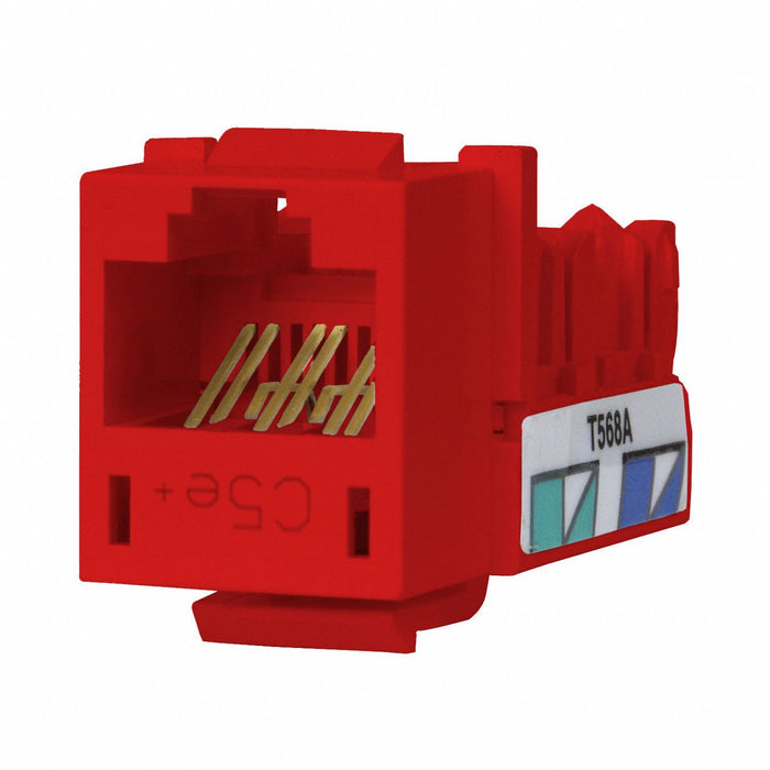 M1018 Modular Jack 0.875 in H Red