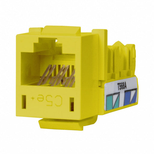 M1018 Modular Jack 0.875 in H Yellow