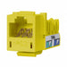 M1018 Modular Jack 0.875 in H Yellow