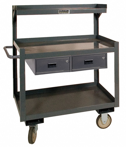 Mobile Wrkstion Steel 30 L 24 W 3 Shelf