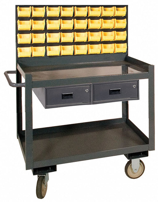 Louvered Cart 36 W x 24 D x 65-5/8 H