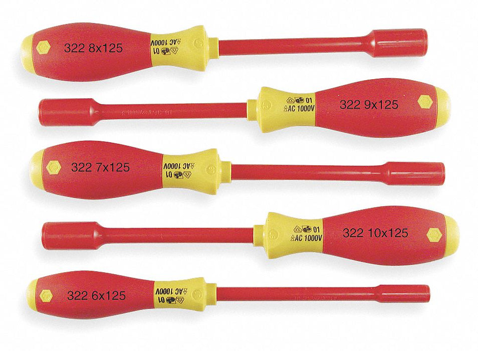Solid Round Shank Nut Driver Set