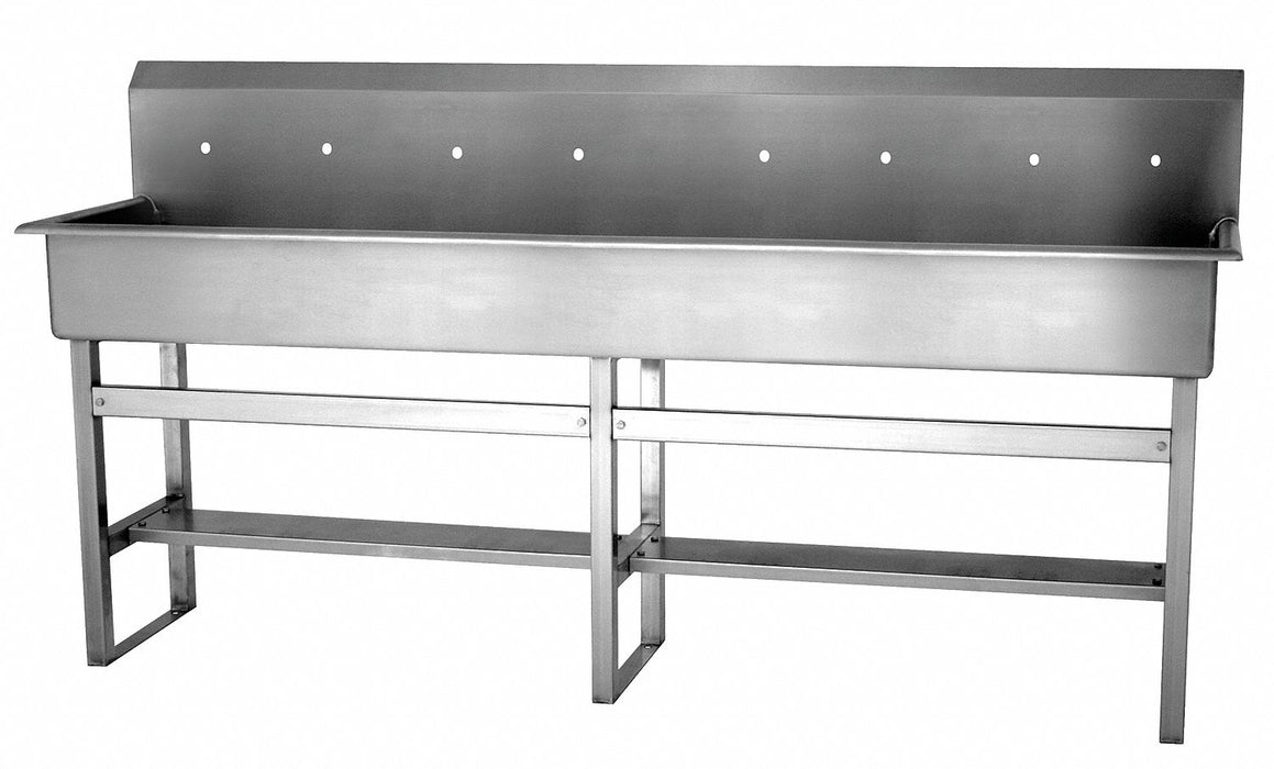 Wash Station 80 x20 x45 Silver