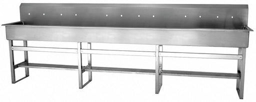 Wash Station 120 x20 x45 Silver