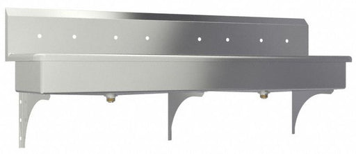 Wash Station 80 x20 x18 Silver