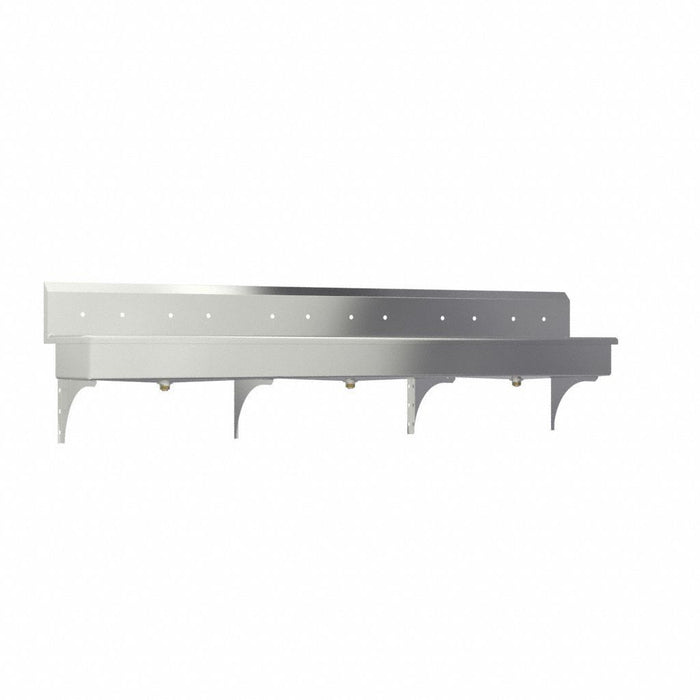 Wash Station 120 x20 x18 Silver