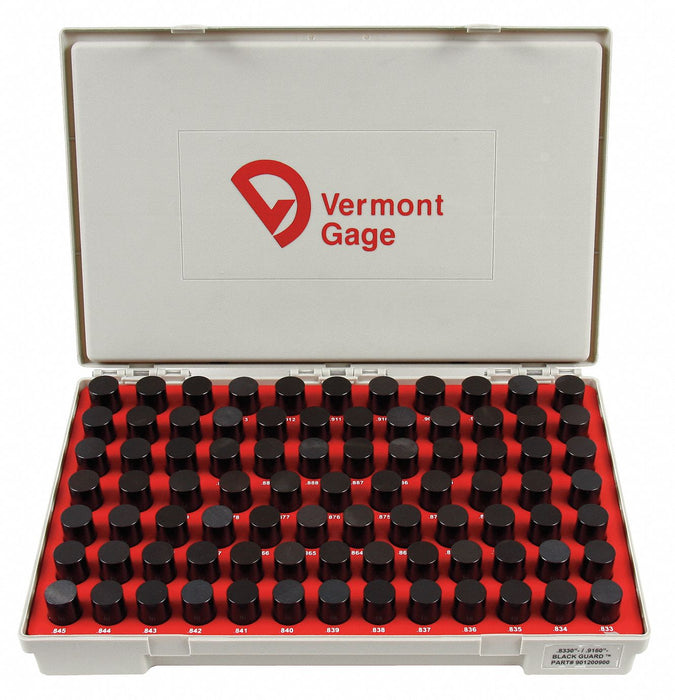 Black Ox-Coated Pin Gauge Set Dim Type 