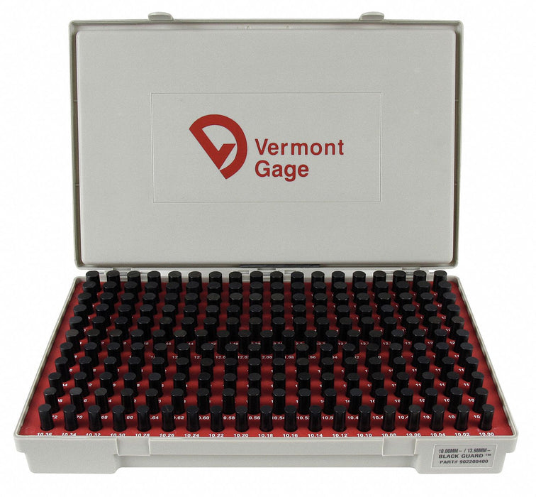 Black Ox-Coated Pin Gauge Set Metric