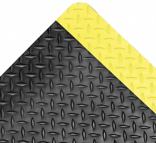 Antifatigue Runner Black YllwBrdr 4x75ft