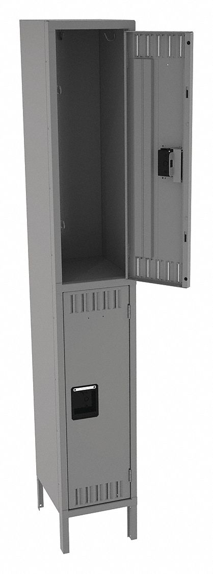 Wrdrb Lckr 2x1Lckr Gray 78 x12 x15 Assm