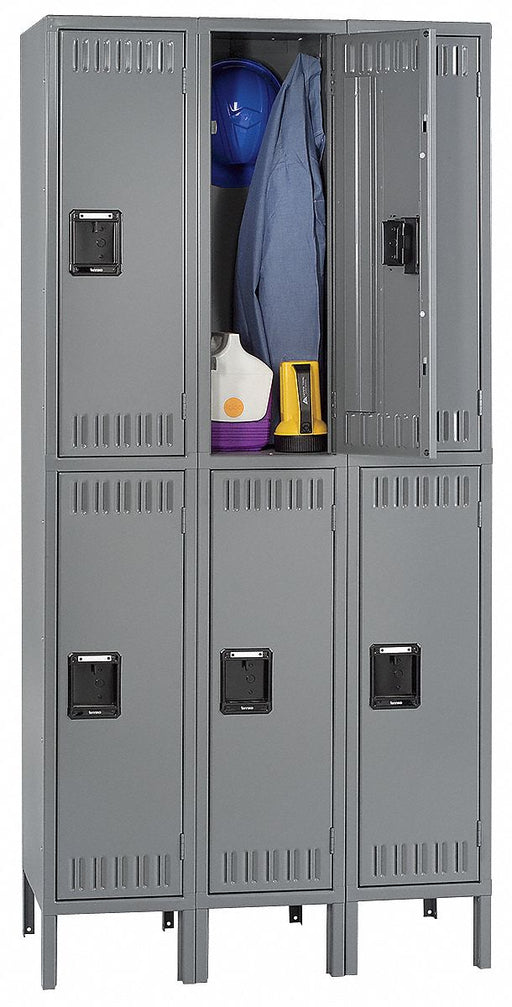E1577 Wrdrb Lckr 2x3Lckr Gray 78 x36 x15 Assm