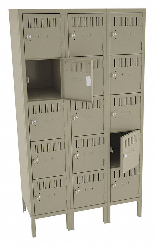 Bx Lckr 5x3Lckr Sand 66 x36 x18 Assm