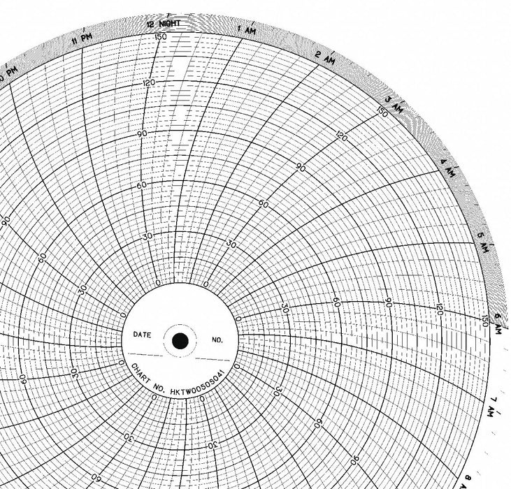 M6781 Circular Paper Chart 24 hr 100 pkg