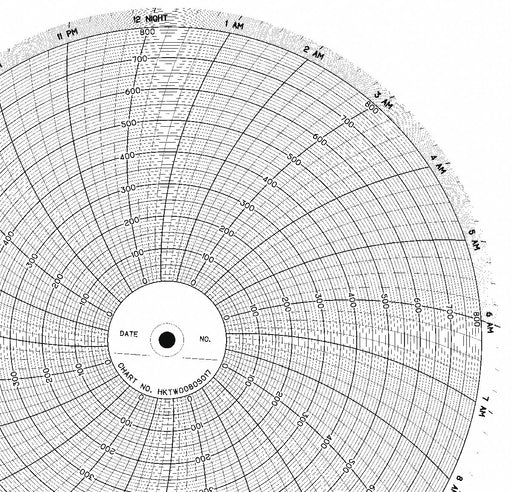 M6781 Circular Paper Chart 24 hr 100 pkg