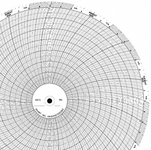 M6780 Circular Paper Chart 7 day 100 pkg