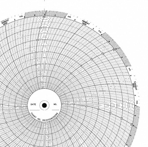 M6780 Circular Paper Chart 7 day 100 pkg
