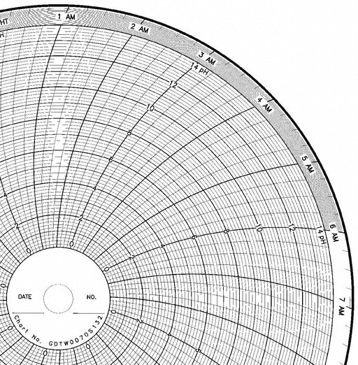 M6781 Circular Paper Chart 24 hr 100 pkg
