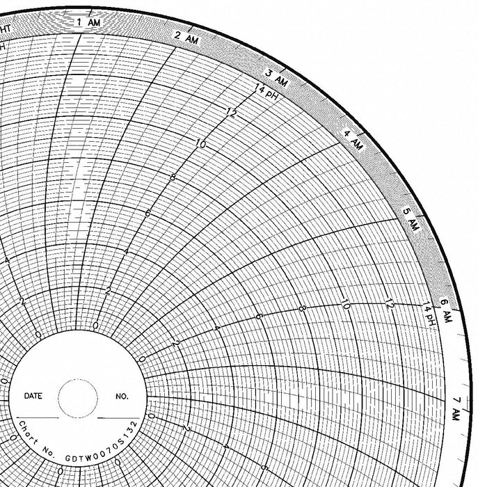 M6781 Circular Paper Chart 24 hr 100 pkg