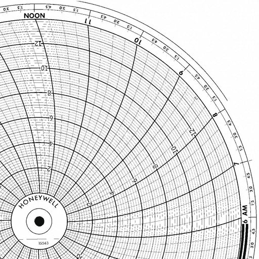 M6795 Circular Paper Chart 24 hr 100 pkg