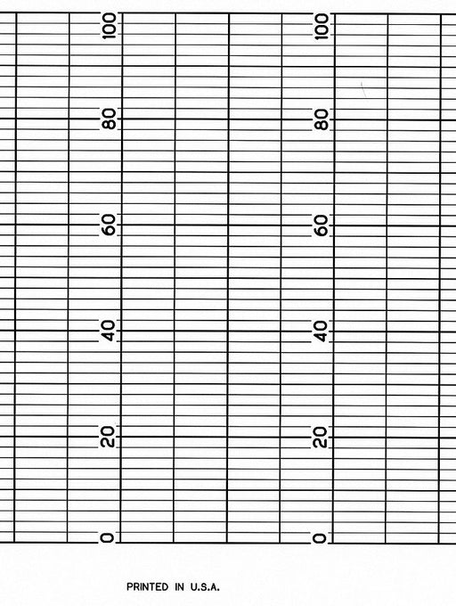 Fanfold Paper Strip Chart  1 pkg