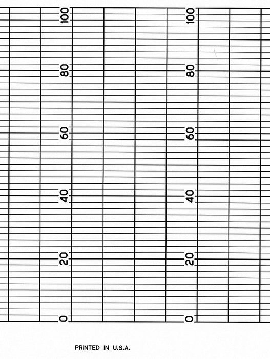 Fanfold Paper Strip Chart  1 pkg