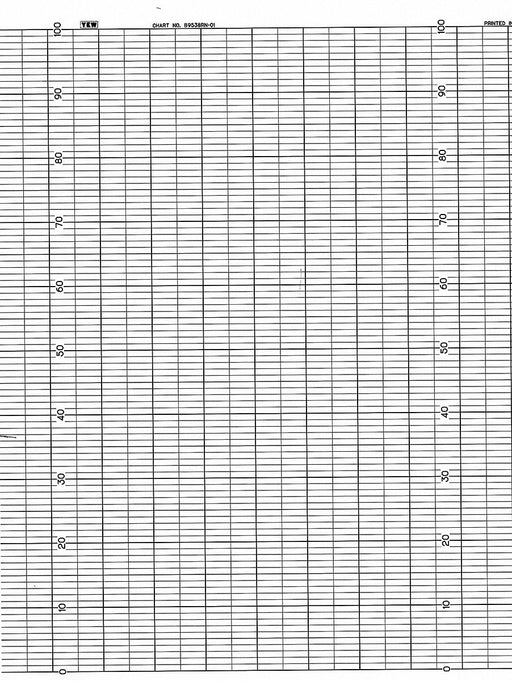Fanfold Paper Strip Chart  1 pkg