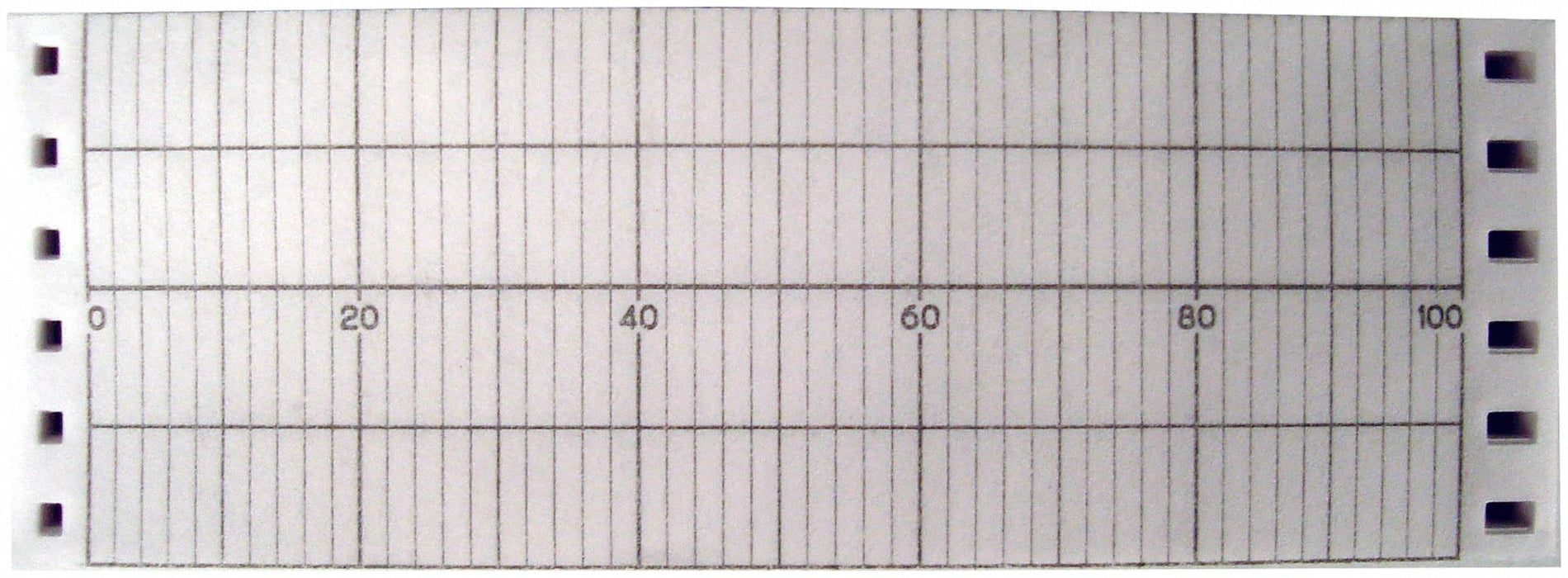 Fanfold Paper Strip Chart  1 pkg