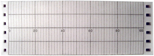Fanfold Paper Strip Chart  1 pkg