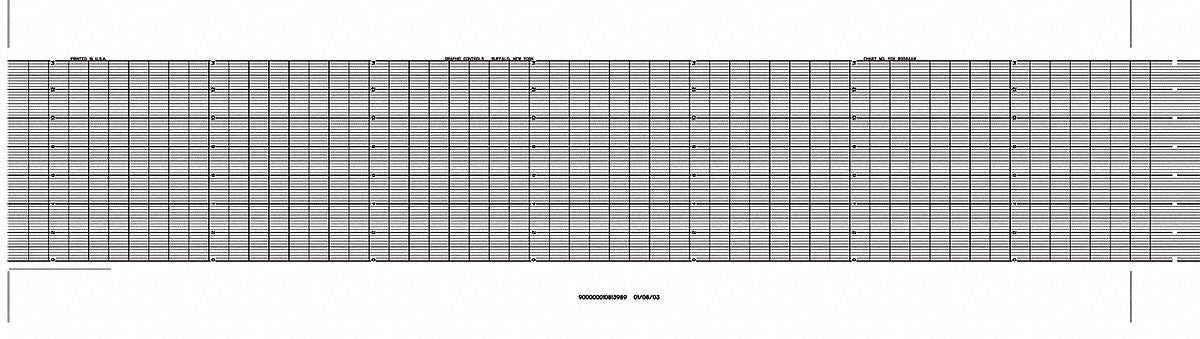 Fanfold Paper Strip Chart  1 pkg