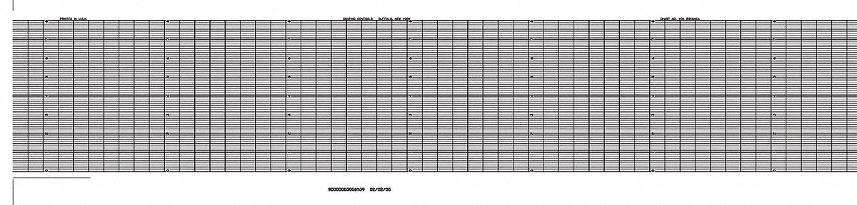 Fanfold Paper Strip Chart  1 pkg