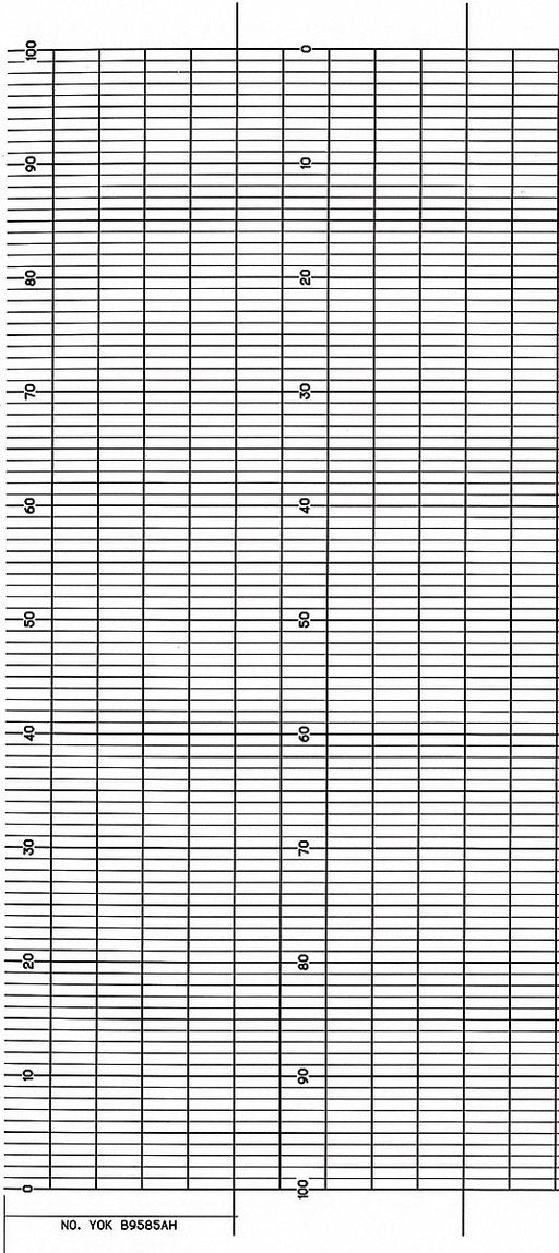 Fanfold Paper Strip Chart  1 pkg