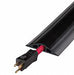 Cable Protector 3 Channels Black 10 ft.L