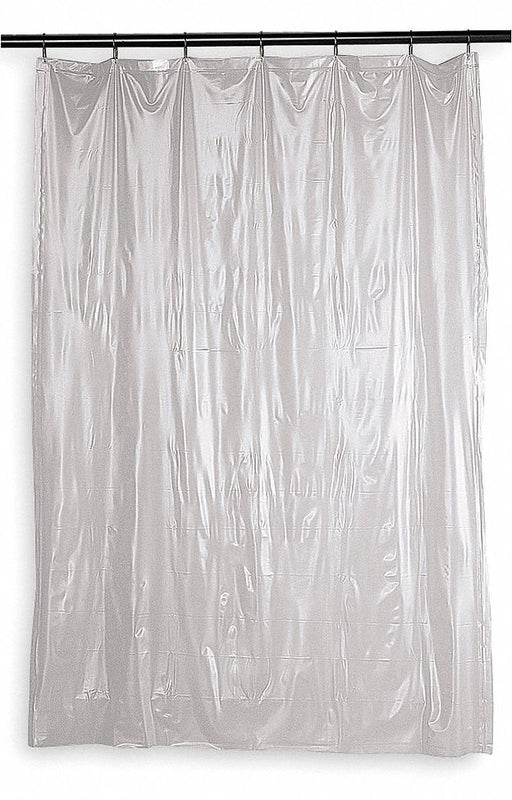 Shower Curtain 72 in L 50 in W Clear