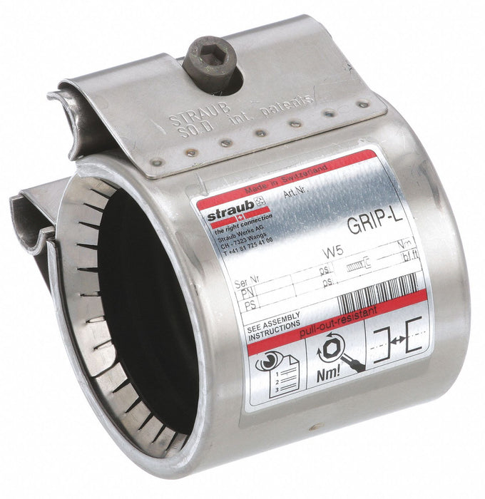 Grip Pipe Coupling 1-1/2 Pipe w/ Insert