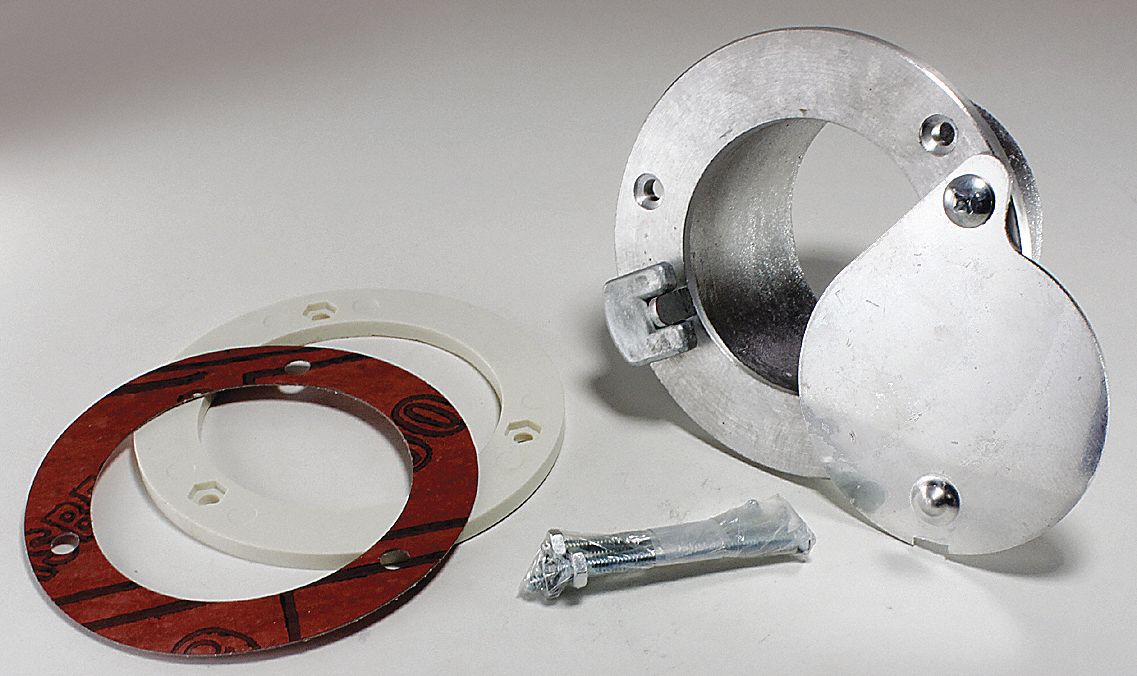Exhaust Port For 2 in Door Aluminum