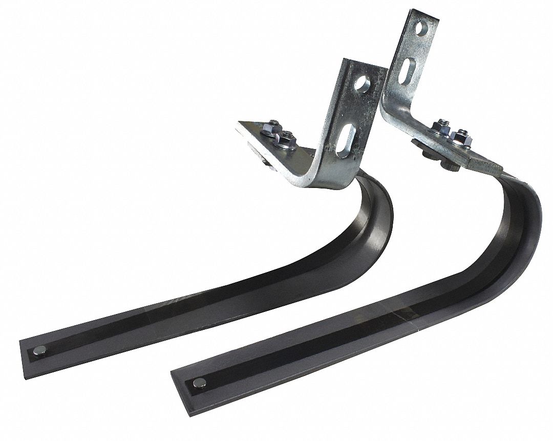 Garage Door Bumper Steel 11 in L PK2